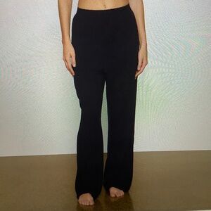 SKIMS Boyfriend Loose Lounge Pants in Onyx Size Medium